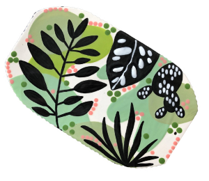 Winter Garden Leaf Charcuterie Board