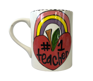 Winter Garden Rainbow Apple Mug