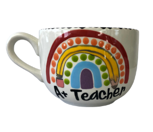 Winter Garden Polka Dot Rainbow Mug