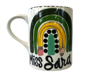 Winter Garden Green Rainbow Mug