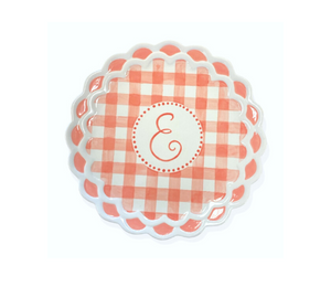 Winter Garden Gingham Monogram