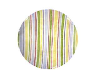 Winter Garden Striped Fall Plate