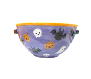 Winter Garden Halloween Candy Bowl