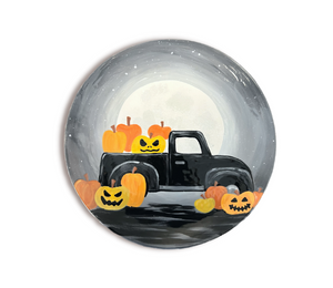 Winter Garden Pumpkin Truck Plate