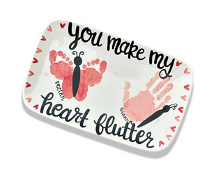 Winter Garden Heart Flutter Print