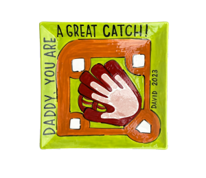 Winter Garden Handprint Baseball