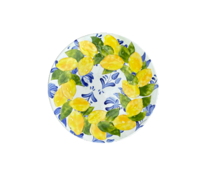 Winter Garden Lemon Delft Platter