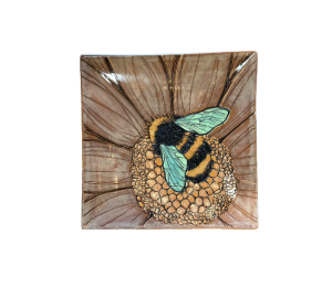 Winter Garden Happy Bee Plate