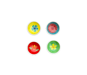 Winter Garden Floral Ramekin Set
