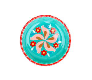 Winter Garden Retro Pie Plate