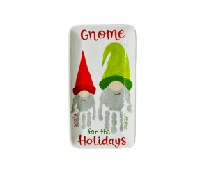 Winter Garden Gnome Holiday Plate