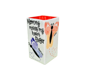 Winter Garden Butterfly Vase