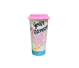 Winter Garden Flamingo Travel Cup