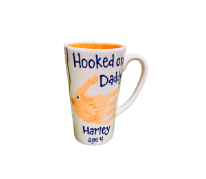 Winter Garden Hooked on Dad Mug