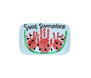 Winter Garden Watermelon Plate