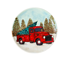 Winter Garden Rustic Tree Farm Truck