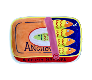 Winter Garden Anchovies App Plate