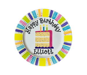 Winter Garden Birthday Cake Plate