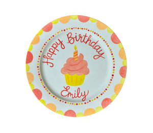 Winter Garden Birthday Cupcake Plate